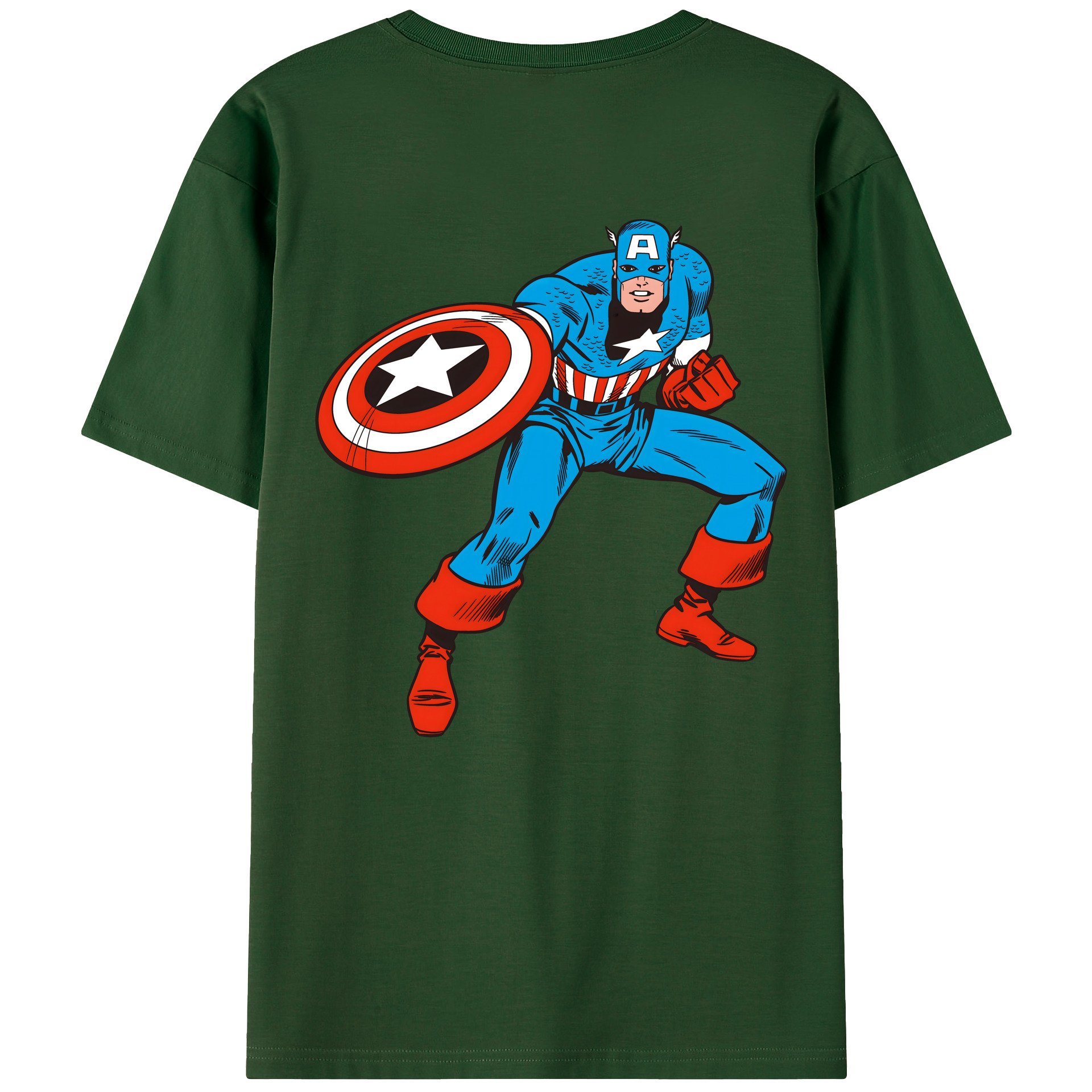（画像用） アベンジャーズ The Avengers 綿100％半袖Tシャツ（背面プリント）
